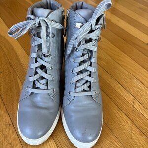 Paolo fashion sneakers with hidden wedge heel